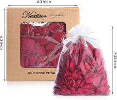Burgundy Rose Petals 300Pcs Silk Rose Petals Flower Petals for Wedding Flower Gi