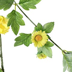 5 feet SILK Daisy FLOWERS Garland Magnolia Leaves Hanging Vine Party Events