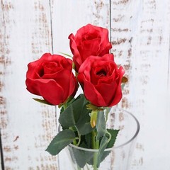 RED 24 Artificial 31″ Long Stem Silk ROSE FLOWERS Party Event Decorations
