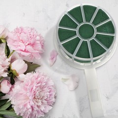 Wedding Bridal Floral Handle Cardboard Flower Bouquet Holder Stem