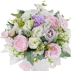 Wedding Bouquets for Bride with Silk Ribbon Photo Props Elegant Handmade Wedding