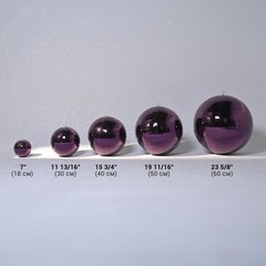 Yescom 8PCS Disco Ball 7″/12″/16″/20″/24″ for 70s 80s Party Event Wedding Purple
