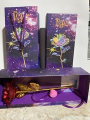 glittering fake rose