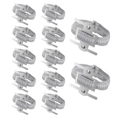 12 Pcs Corsage Wristlet Band, Aluminum Wrist Corsage Bracelets Bands, Silver