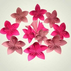 Origami Kusudama Flower Kit – Pre-folded – Ready To Glue Multi-coloured