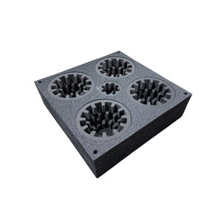 EPE Floral Arrangement Transport Tray, 5 Holes, 24″ x 24″ x 7″, Fits Vases 2″-8″