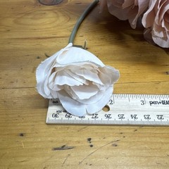 ROSEBUD Silk Fake Flower Pink Blush Blooming•Flower Heads•Garden•Florals 20