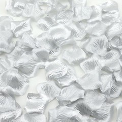 Silver Silk Rose Petals Fake Flower Petals Wedding Decoration Bulk 1000 PCS