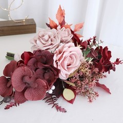 Simulation Rose Bride Wedding Bouquet Wedding Party Decorations for Ceremony