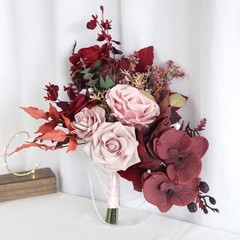 Simulation Rose Bride Wedding Bouquet Wedding Party Decorations for Ceremony
