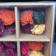 Sola Wood Flowers Boxed Orange Yellow Red Wedding Fall Décor Arrangements Fall