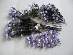 BUNDLE OF DECORATIVE ARTIFICIAL SILK FLOWERS TOO MANY TO COUNT AS IN PICTURES