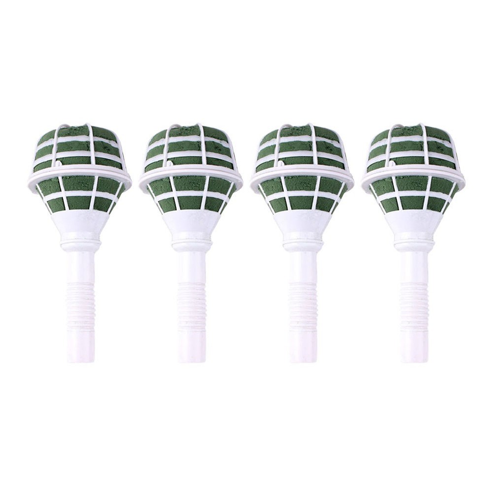 Floral Handle Bouquet Plastic Wedding Supplies for Bridal Use 4Set