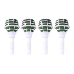 Floral Handle Bouquet Plastic Wedding Supplies for Bridal Use 4Set