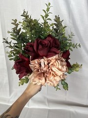 BRIDAL BOUQUETS SET OF 8! Bride Bridesmaids Artificial Wedding Flowers