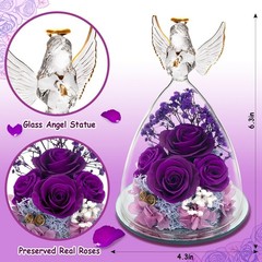Birthday Day Rose 4.3 inches (W) x (D) x 6.3 (H), Purple