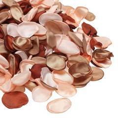 300pcs Artificial Rose Petals Fake Silk Flower Petals Apricot/Light Brown/Brown