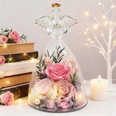 Casaido Mothers Day Rose Gifts for Women, 7″ Pink Preserved 7 inches,