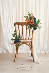 Ling’s Moment 2pcs Fall Wedding Artificial Floral Swags Welcome Sign Flowers …