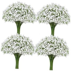 Babys Breath Artificial Flowers, Baby Breath Flowers Artificial 30 Pcs White
