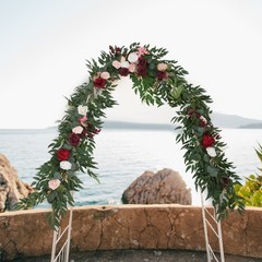 9ft Artificial Floral Garland Rose Flower Garland For Party Wedding Decoration