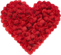 3000PCS Petalos De Rosa Rojo Pétalos De Seda De Flores Artificiales Rojo Oscuro