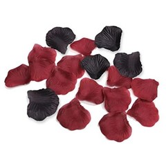 1000PCS Maroon Dark Red Black Silk Flower Rose Petals Table Scatters Wedding