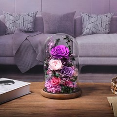 lovenfold Flowers for Delivery Preserved Rose in Large, Purple-summer
