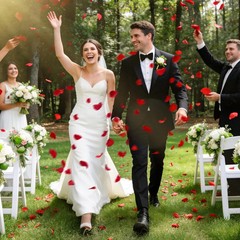 1200 PCS Artificial Silk Rose Petals Decoration for Romantic Night, Wedding, Eve