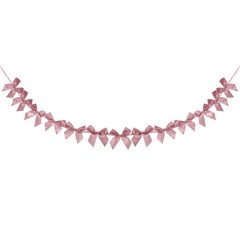 1 String of 13 PCS Purple Bow Garland Banner Decoration Party Bow