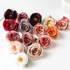 100pcs Tea Bud Roses Artificial Flowers Home Bridal Wedding Christmas Decor NEW
