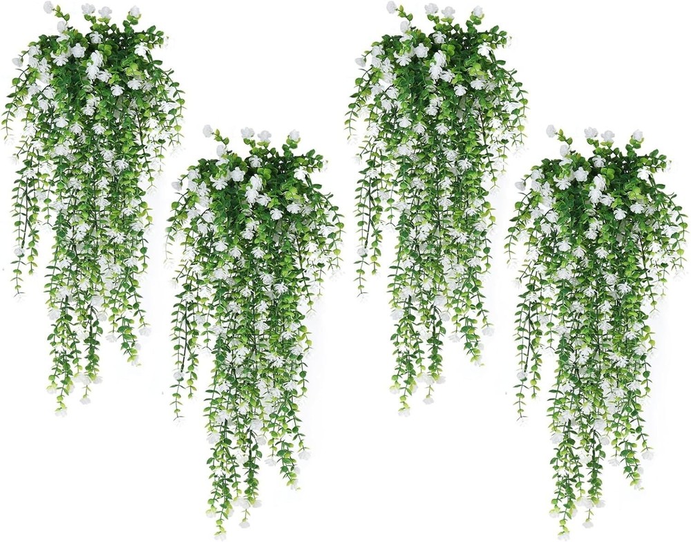 8pcs Artificial Plant Fake Eucalyptus Hanging Flower Wedding Garden Home Decor