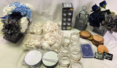 Lot Florals Centerpieces Bouquets Lanterns Decorations BLUES, BEACH, BOHO Event