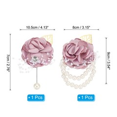 Rose Bridesmaid Wrist Flower Corsage Artificial Bride Wrist Corsage Purple