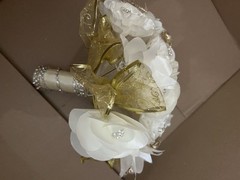 1pc Gold Color Brooch Marriage Rhinestone Bridal Bridesmaid Bouquets Decor