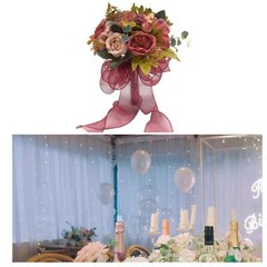Bride Bridesmaid Wedding Bouquet,Artificial Flowers Elegant Artificial Romantic