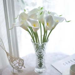 5Pcs Calla Artificial Flowers Calla Lily Fake Flower Bouquet For Wedding Bouquet