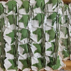 50pc White Foam Artificial Roses Bulk DIY Wedding Bouquet Centerpiece Leaf Stems