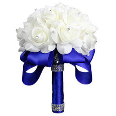 Wedding Fake Flowers Bridal Bouquets Bridesmaid Rose Centerpiece Bride Hydrangea