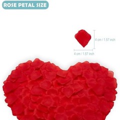Artificial rose petals romantic bedroom wedding party decor
