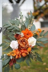 Piklado Faux Flower Swag Set Of 2 For Wedding Welcome Sign Floral Decorations