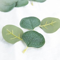 200 Frosted Green Artificial Eucalyptus GREENERY LEAVES Party Events Decorations