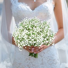Babys Breath Artificial Flowers,30 Pcs Gypsophila Faux Flowers for White