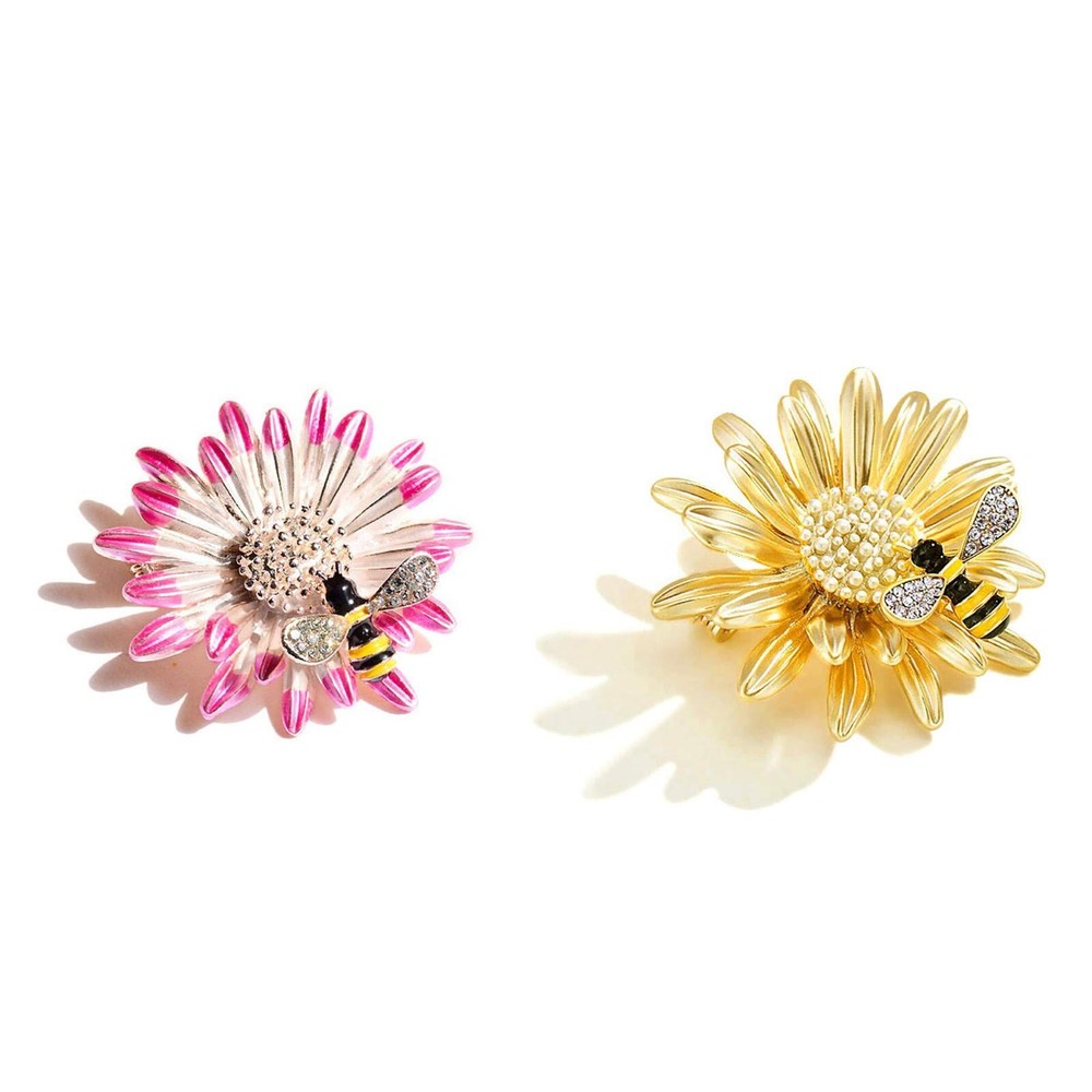 Daisy Sunflower Brooches Daisy Flower Enamel Brooch Pin Broach Decoration Gif…