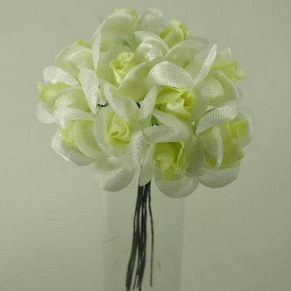 Rosebud Favor Miniature Wedding Decoration Yellow