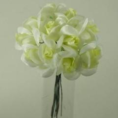 Rosebud Favor Miniature Wedding Decoration Yellow