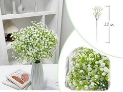 Artificial Baby’s Breath Flowers, 8 Pcs White Babies Breath Flowers Artificial