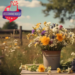 All You Need is Love Bouquet 25 Wildflower Packets for Planting, Brown