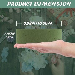 4Pcs Flower Foam Blocks,6.5Inch Round Dry Floral Foam for Artificial3689