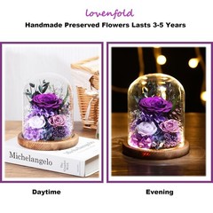 Flowers for Delivery Preserved Rose Gifts Purple